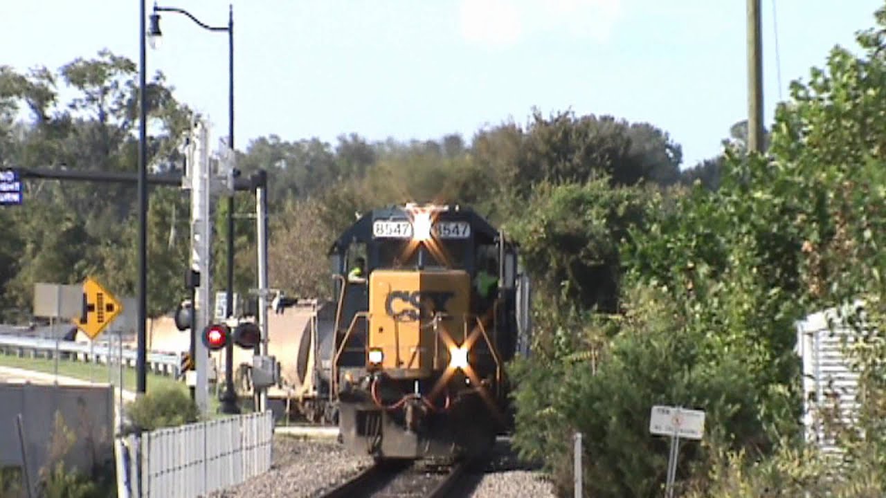CSX Trains Around Augusta GA