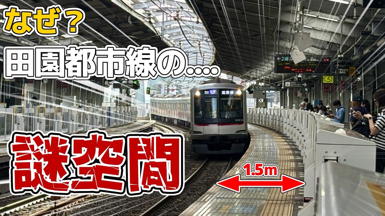 【広すぎる】なぜ？東急田園都市線の異様なホームドアの謎