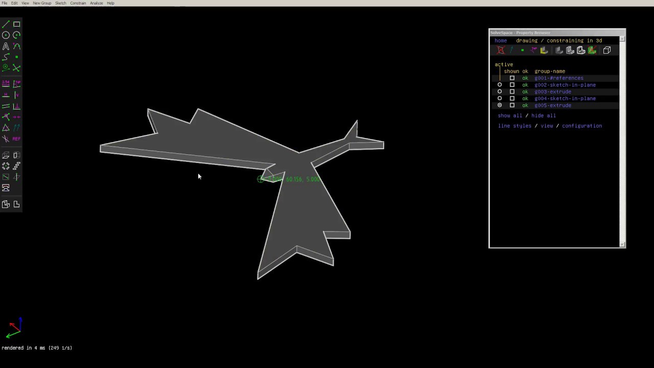 SolveSpace New Feature: Center Of Mass