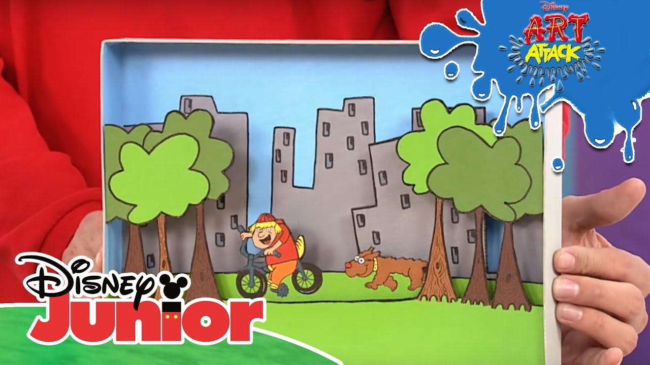 Art Attack Bastelclip #65: 3D Bilder | Disney Junior