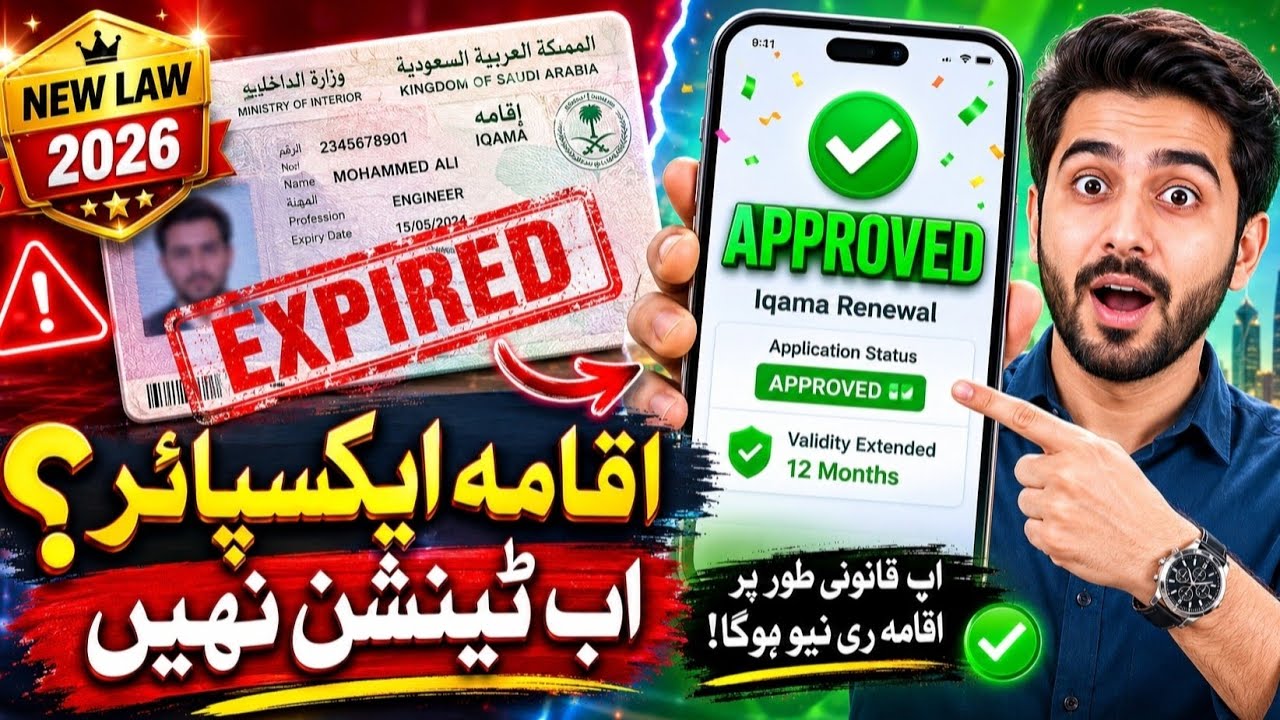Iqama Expire? New Rules 2026 for All Expats in KSA Finally Revealed | Iqama expire Date check