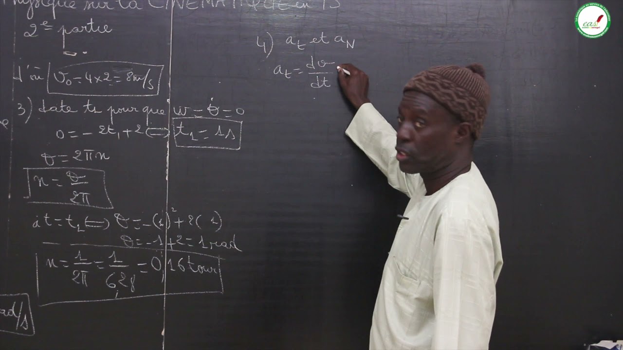 Exercices - Terminale S - PC : La cinématique / Suite 9 / M. Diop