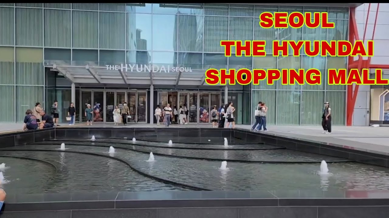 the Hyundai big shopping mall in Seoul  south Korea ...............