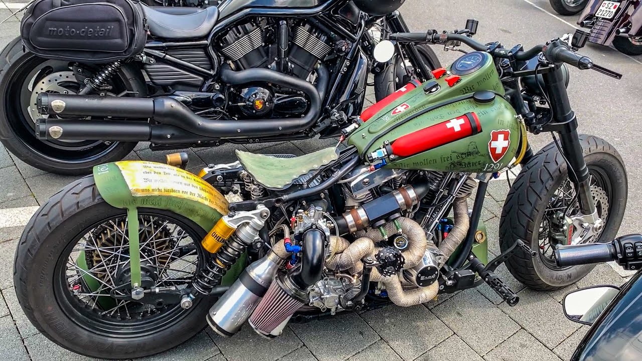 Harley Davidson Shovelhead Supercharger Sound