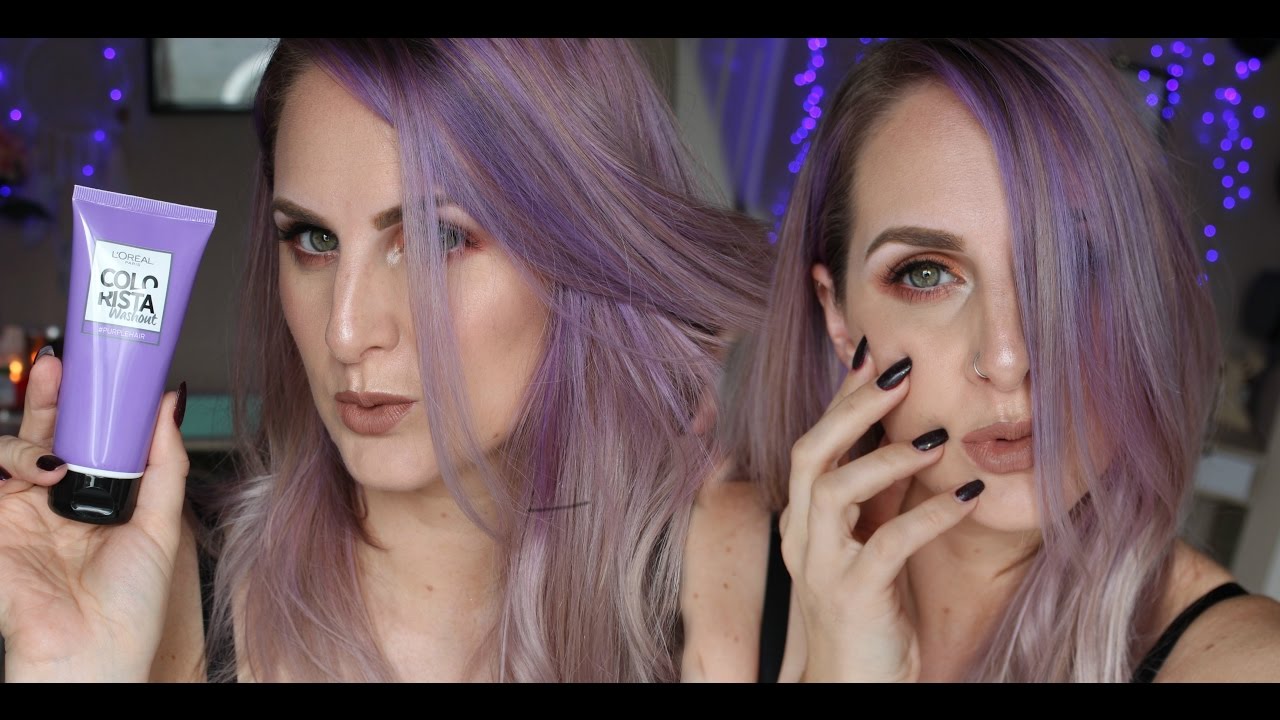 Purple Reverse Ombre | Loreal Colorista washout Hair Tutorial