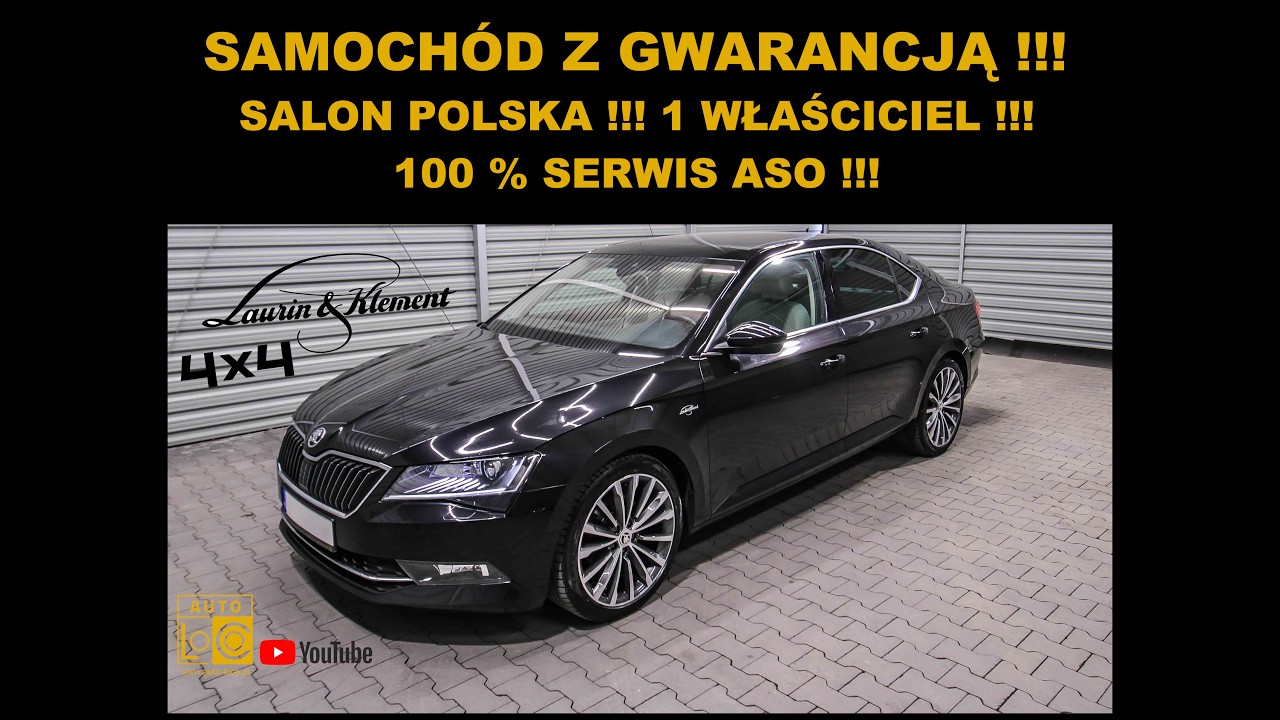auto-leszno.otomoto.pl - Prezentacja SKODA SUPERB LAURIN&KLEMENT 4x4 AUTOMAT  AUTOTEST LESZNO