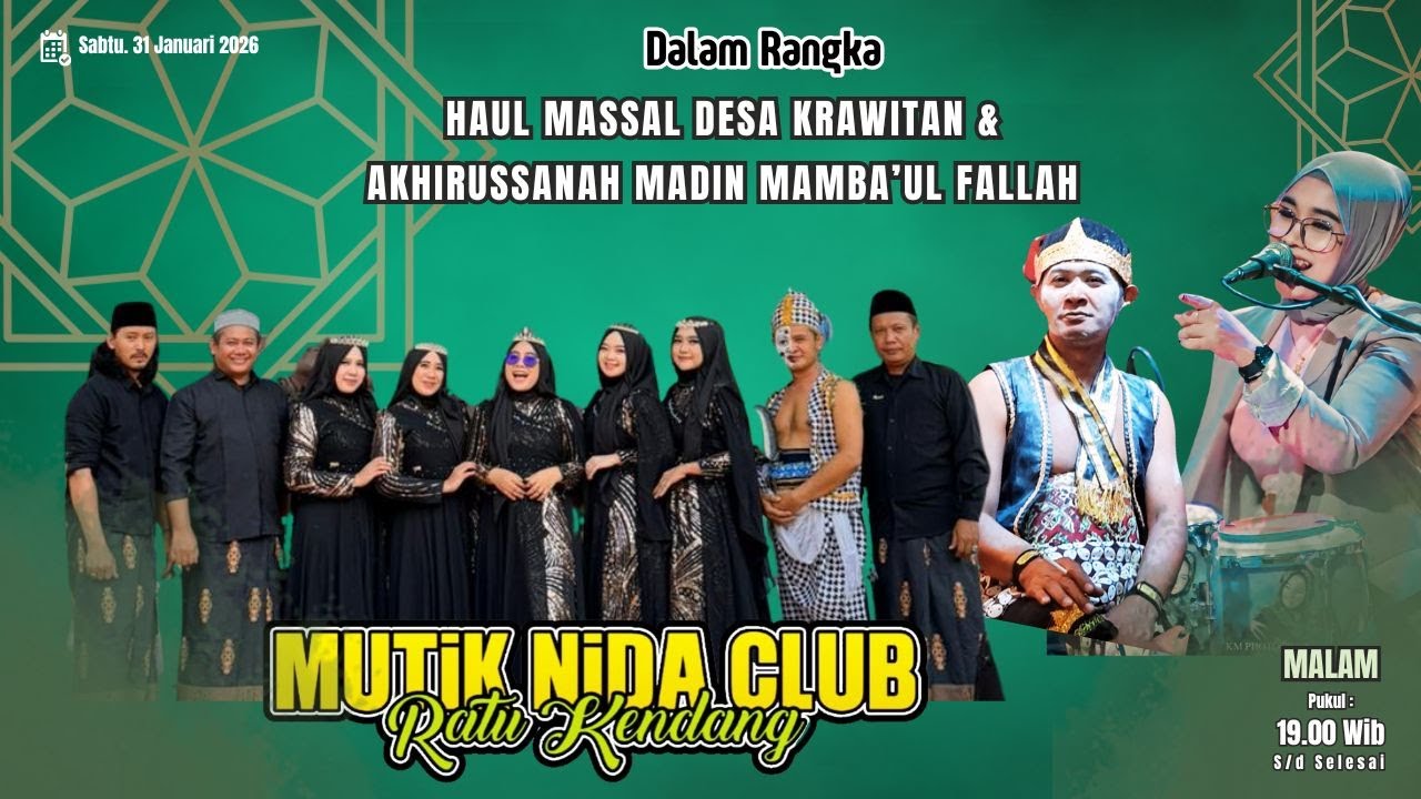 🔴 MUTIK NIDA CLUB LIVE  DESA KRAWITAN CANDIROTO - TEMANGGUNG :: 31 JANUARI 2026