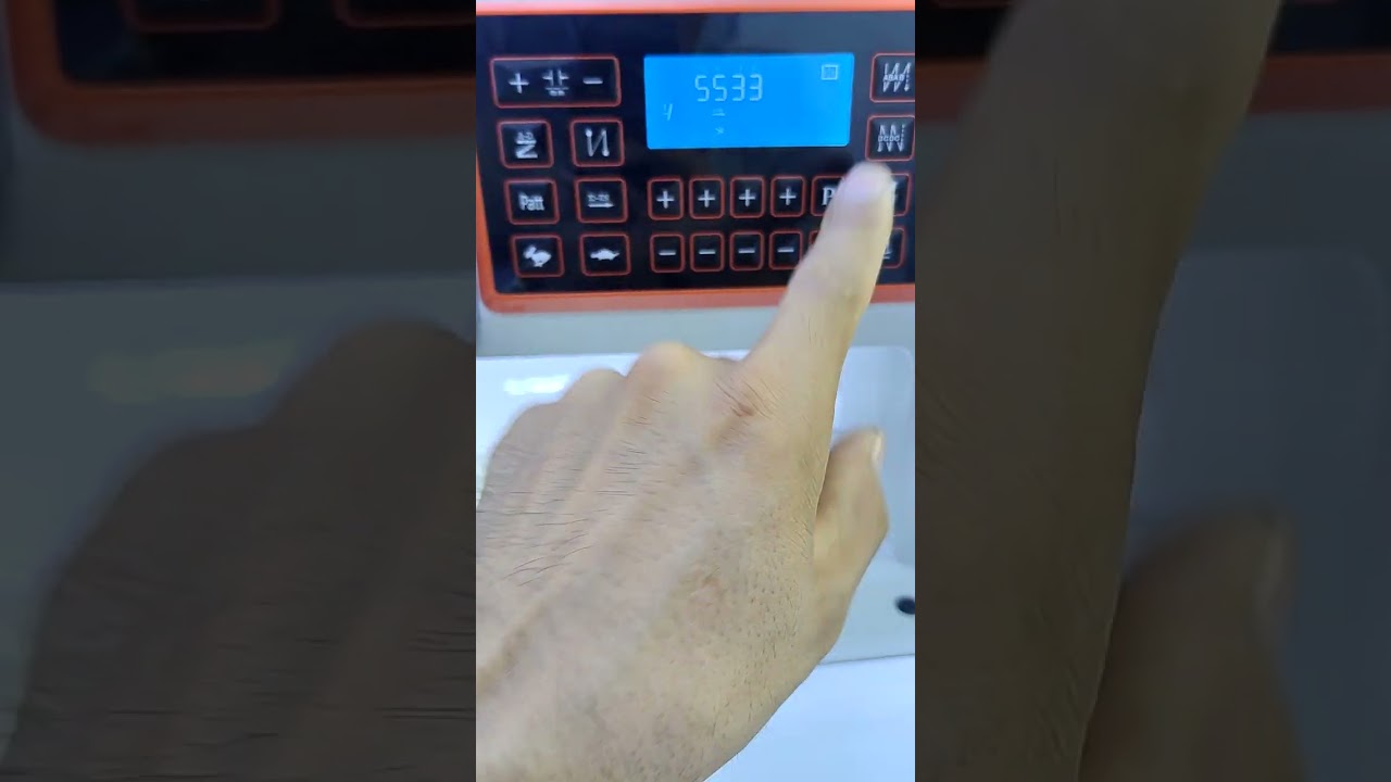 Como programar el panel de control de plana programable Siruba DT282L