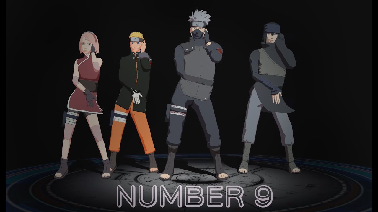 【MMD】Number 9 - SAKURA*NARUTO*KAKASHI*SASUKE (60 fps, 2K)