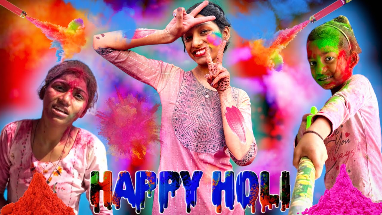 Holi with family ❤️ best holi 2024 🥰 vlog