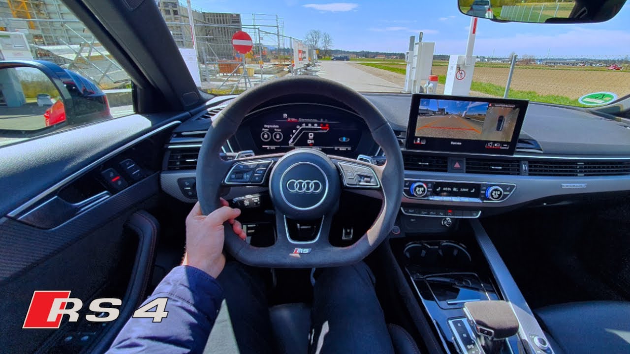 New Audi RS4 Avant V6 450 HP Test Drive Review POV 2021