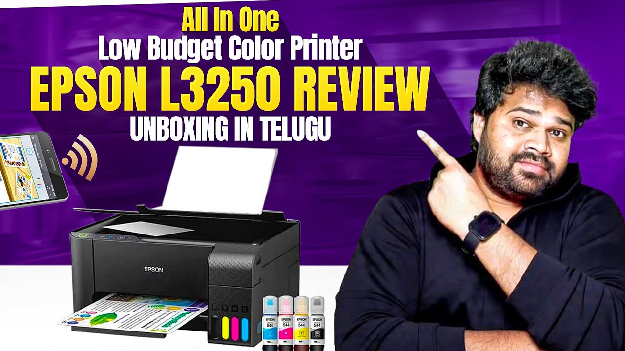 Epson L3250 Printer Unboxing Review & Installation in Telugu 2025 | Budget Printer for Home & Office
