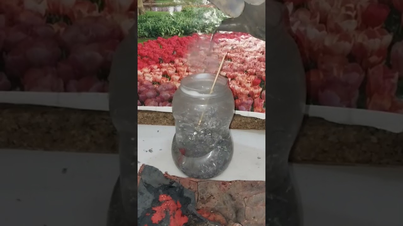 Pouring hot lead into cold water Scientific experiments