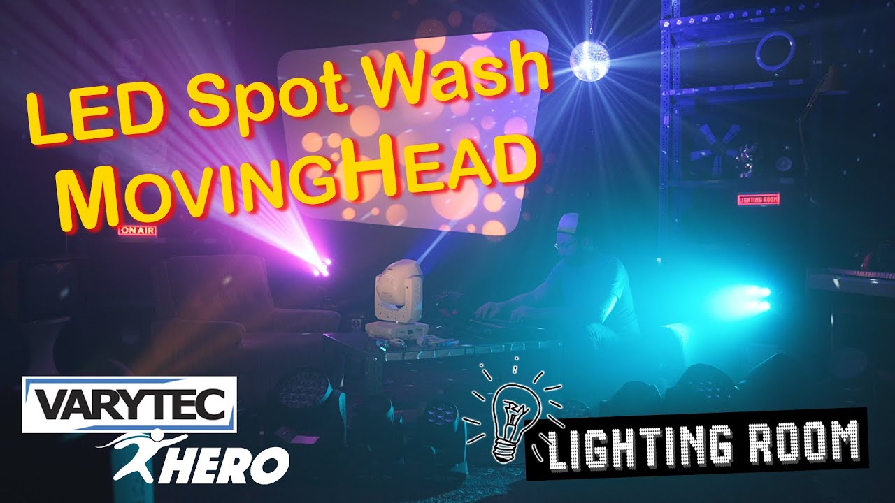 Светодиодная точечная мойка 2-в-1 - VARYTEC Hero Spot Wash 140 - Корпус доступен в черном и белом...