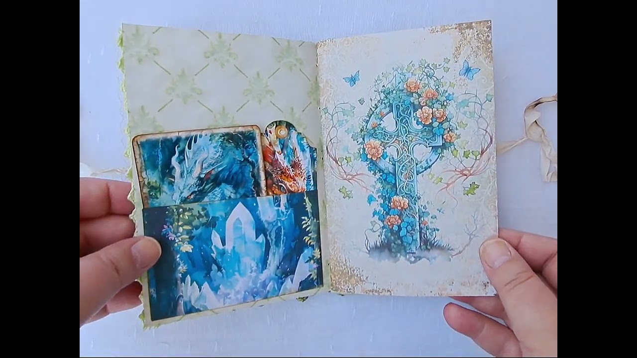 Dragons junk journal flip through #dragon #junkjournal #journaling
