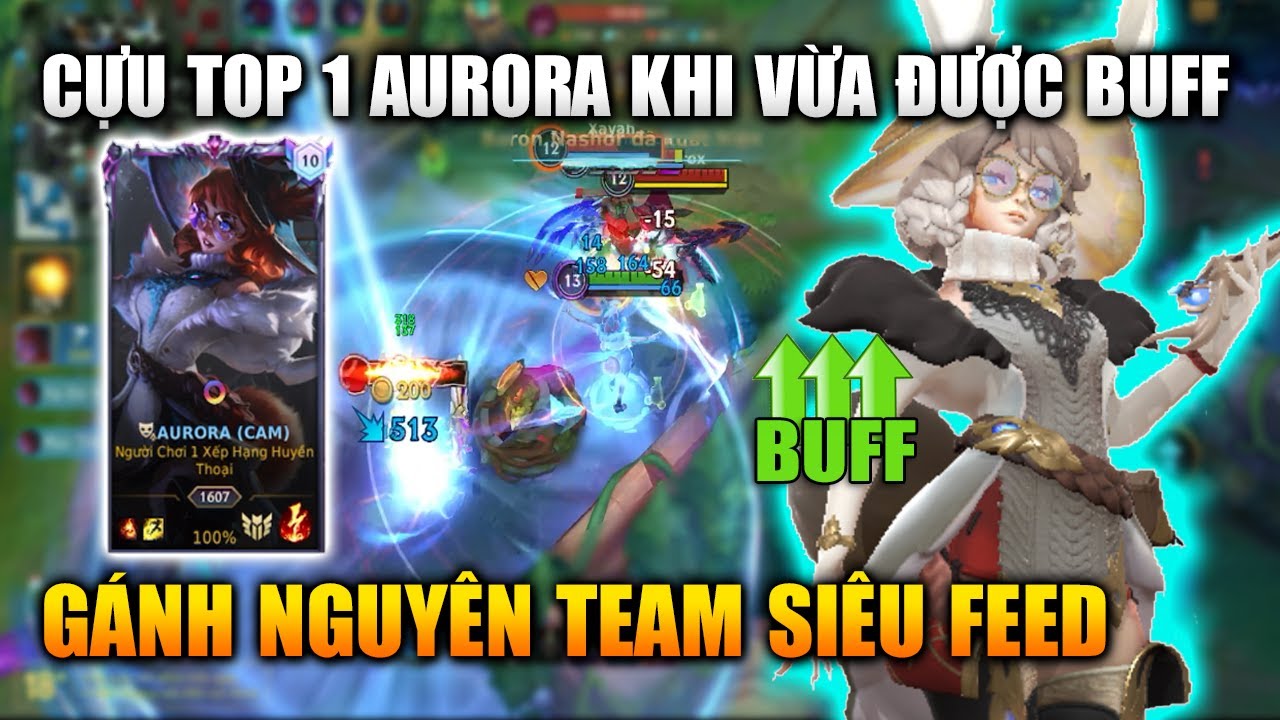 Wild Rift | Top 1 Aurora Gánh Nguyên Team Siêu Feed Khi Vừa Được Buff