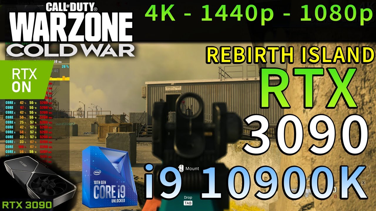 CoD: WARZONE Rebirth Island | RTX 3090 | i9 10900K OC | 4K - 1440p - 1080p | Ultra & Low Settings