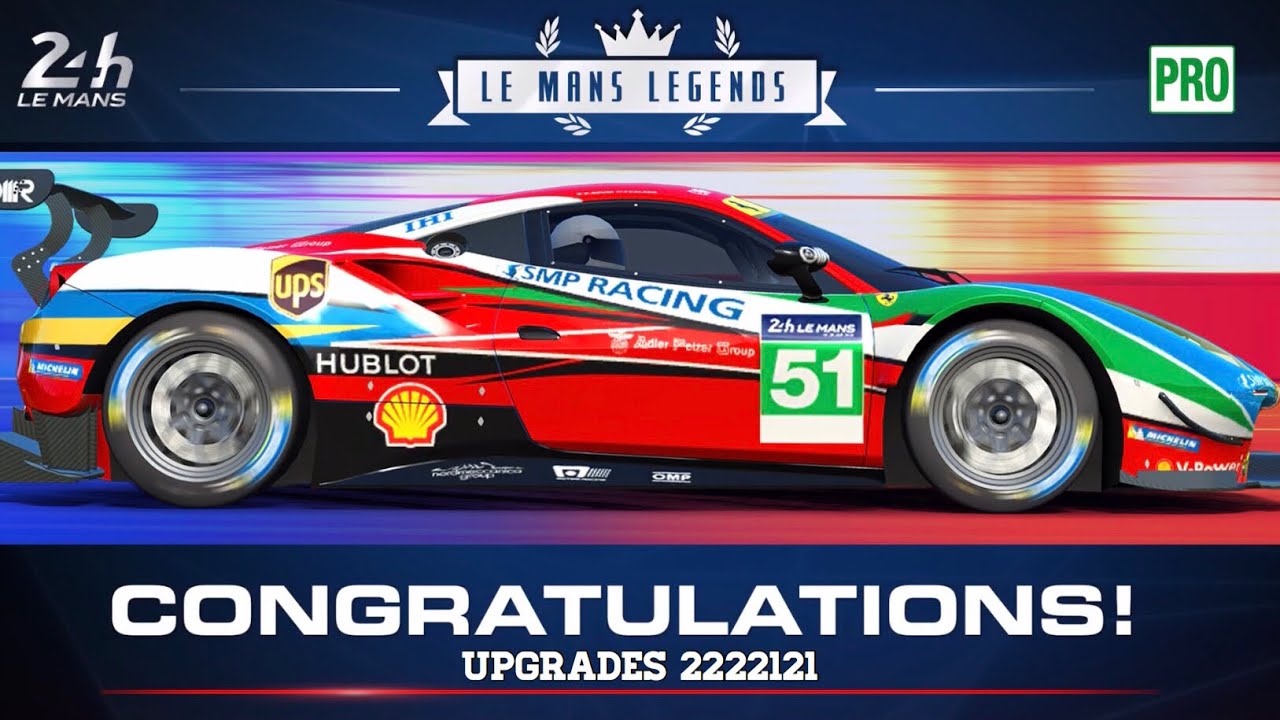 Real Racing 3 Le Mans Legends Stage 7 Upgrades 2222121 - 40 Gold Ferrari 488 GTE RR3
