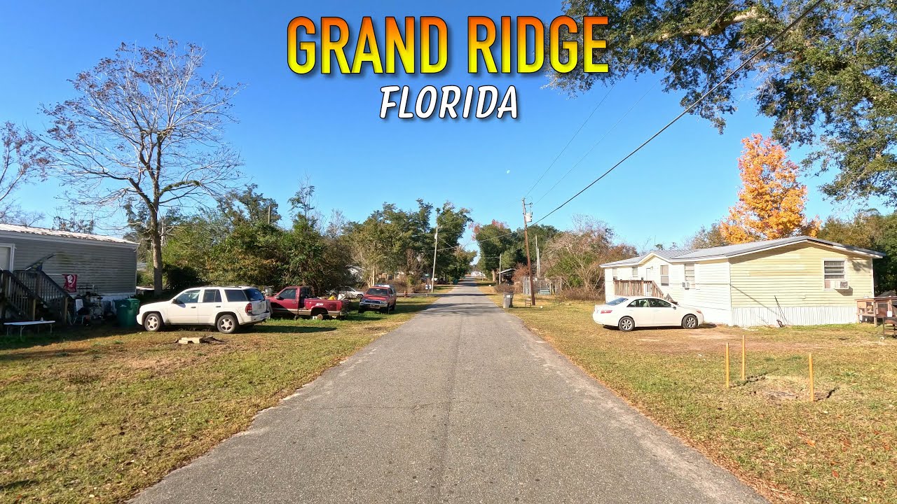 Grand Ridge Florida Driving Through