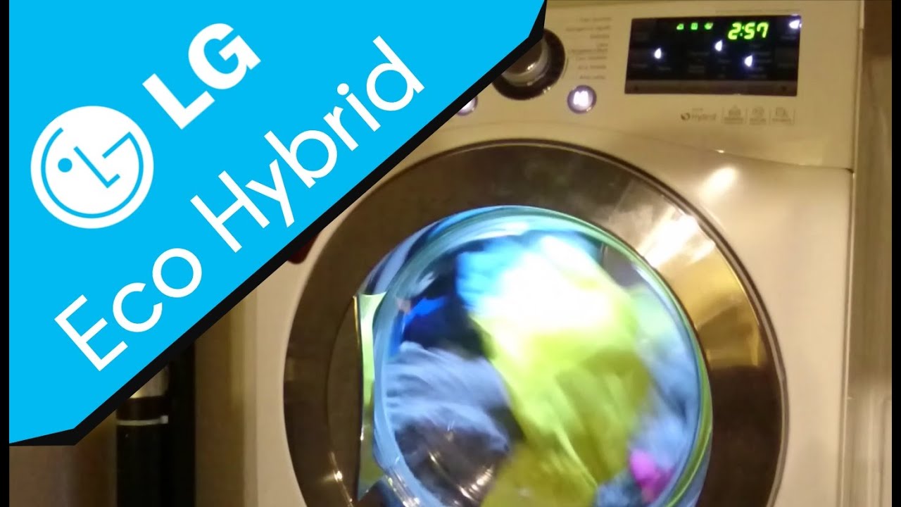 LG Eco Hybrid Heat Pump tumble dryer - Cottons Iron dry
