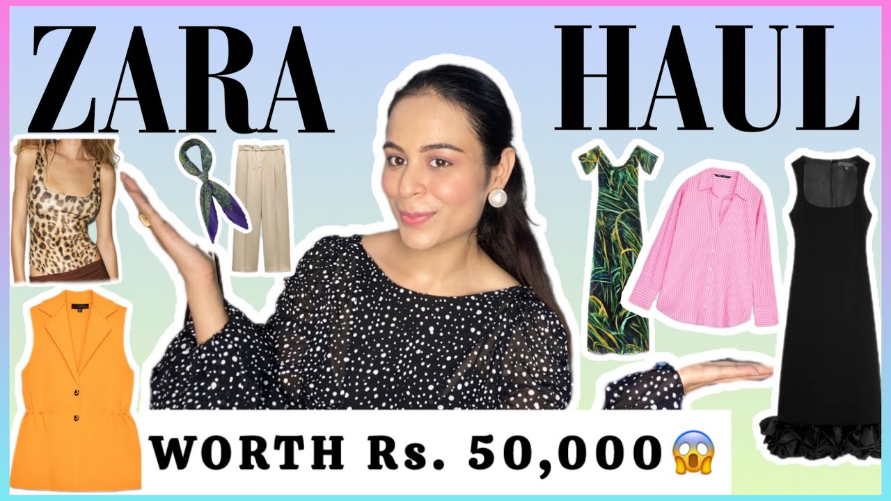 I Spent ₹50,000 at ZARA 🤯 | Huge Zara Haul India😍 | Summer-Spring Try On haul🎀 | Mahak Arora