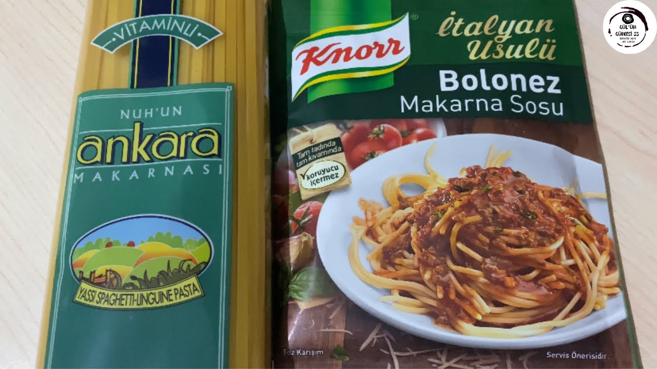 Knorr İtalyan Usulü Bolonez Makarna Sosu ile NUH’UN ankara yassı MAKARNA denedik,beğendik,süper oldu