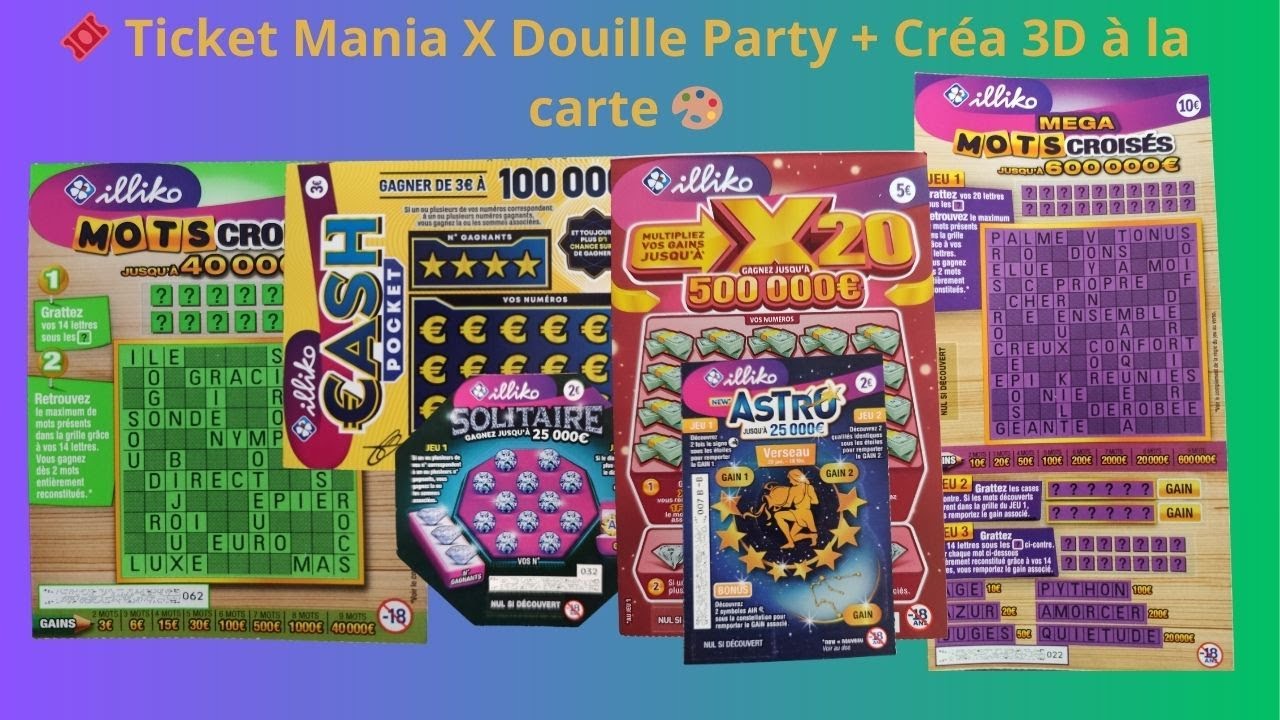 🎟️ Ticket Mania X Douille Party + Créa 3D à la carte 🎨