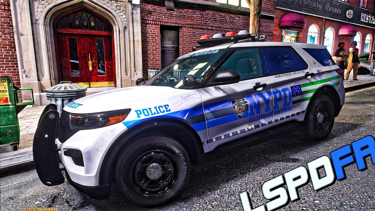 🚨 GTA 5 LSPDFR | Дорожный патруль полиции Нью-Йорка в новом Ford Explorer! Безумные погони по гор...