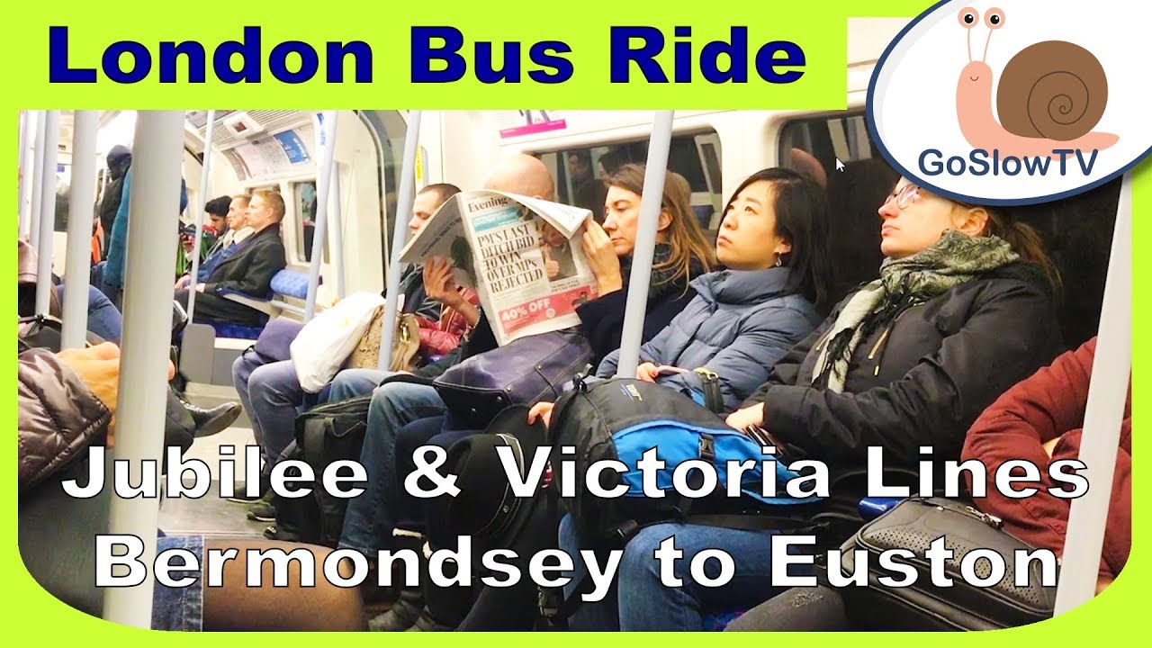London Underground Tube Ride | Bermondsey To Euston | Jubilee & Victoria Lines | Slow TV | 2019