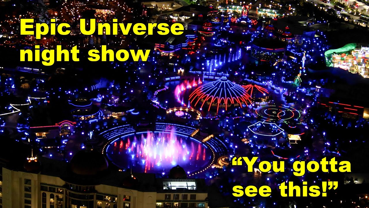Epic Universe night show. 14 cameras!