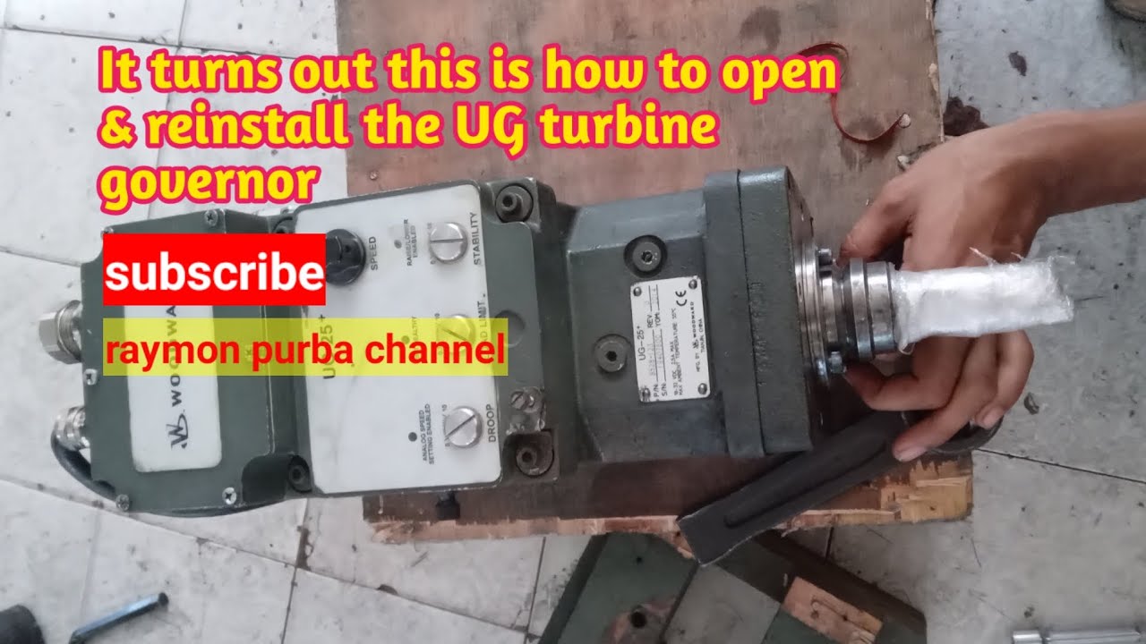 installation of ug-25 turbine governor