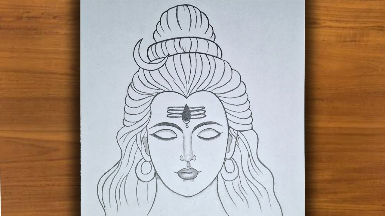 How to draw lord shiva face | drawing | Mahadev drawing | Mahashivratri drawing | lord shiva drawing
