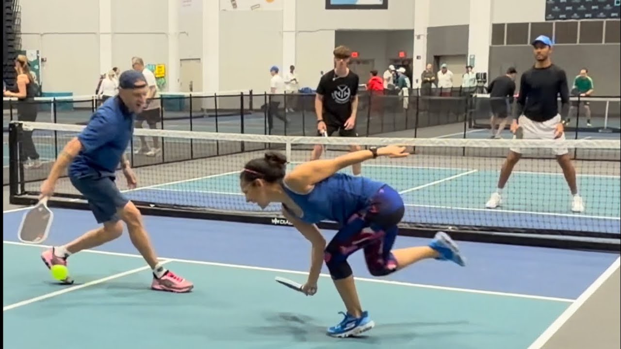 Pickleball Pro wannabes take on PPA pros Zane Ford & Juan Benitez in Joes v Pros @ Diadem 