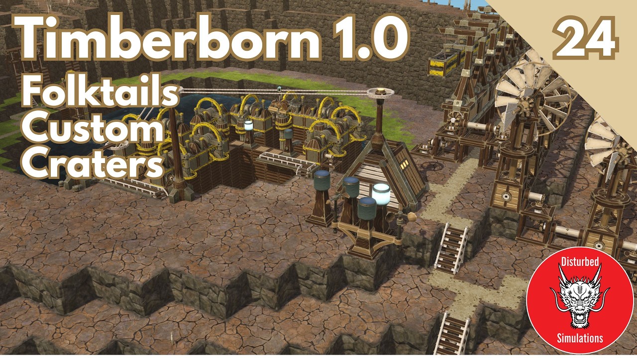 MORE AUTOMATED TIMBERBORN 1.0 | Episode 24 | Custom craters map