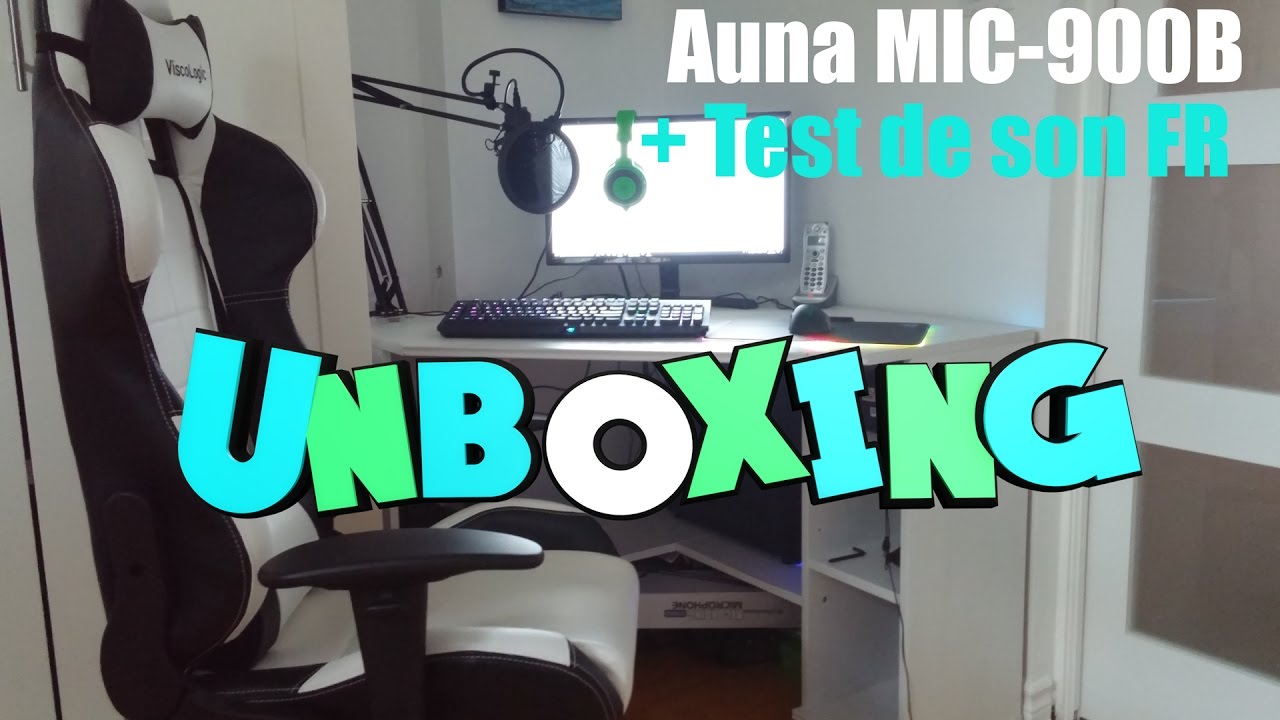 Unboxing Auna MIC-900B + Test de son FR