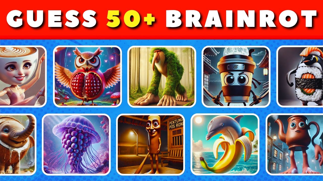 Guess Italian Brainrot Animals in 3 Seconds! | Top 50+ Brainrot Characters Challenge 🧠🐘🦈💫