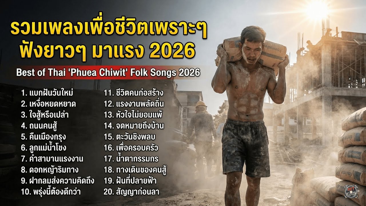 รวมเพลงฮิตเพื่อชีวิต เปิดฟังให้หายเครียดเเล้วทำงานต่อ