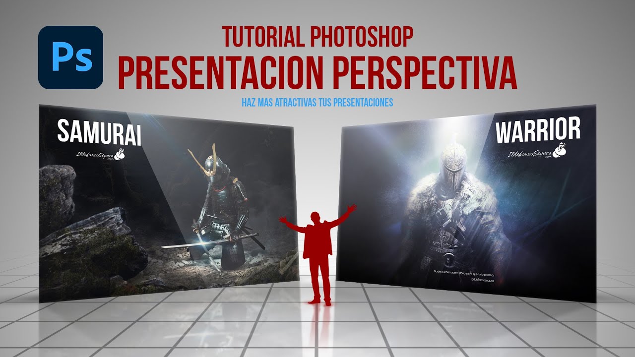 Plantilla presentación elegante en perspectiva con Photoshop // Tutorial by @ildefonsosegura