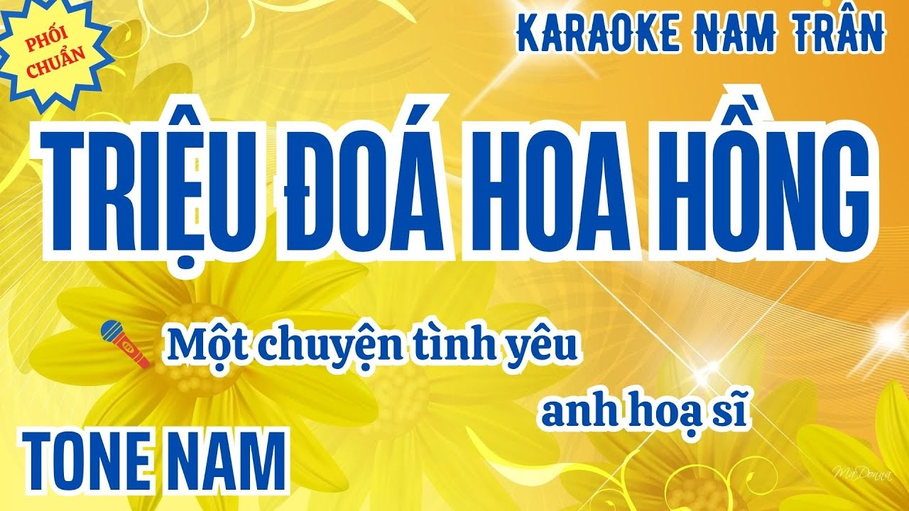 Karaoke Triệu Đoá Hoa Hồng Tone Nam | Nam Trân