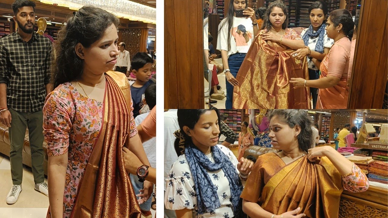 Wedding Saree Shopping in Pothys😍 || Madhime dh Saree shopping|| Tulu Vlog - 317