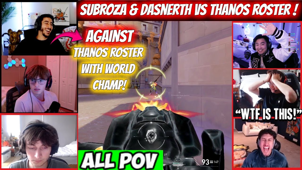 Subroza & Dasnerth Faced The Thanos Roster NRG s0m Asuna Mooda & Shanks in Ranked AND THIS HAPPENED!