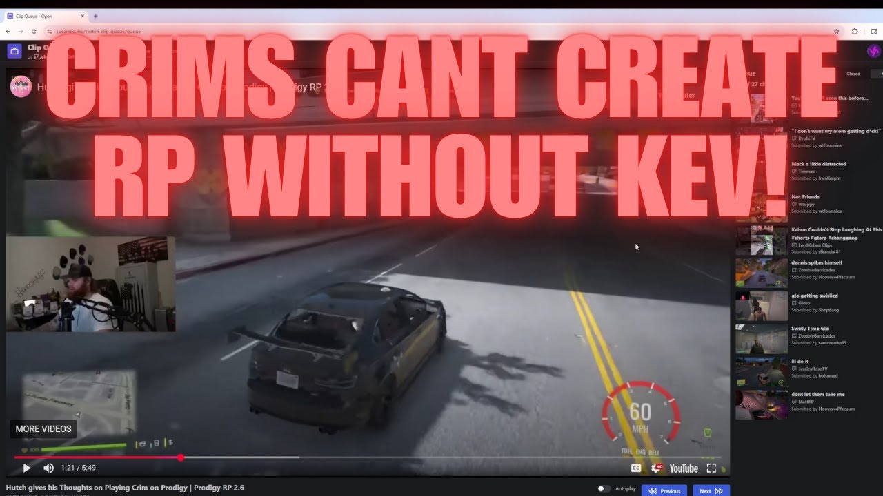 Ravage Reacts to Hutch's Take on Playing Crim on Prodigy | GTA Prodigy RP