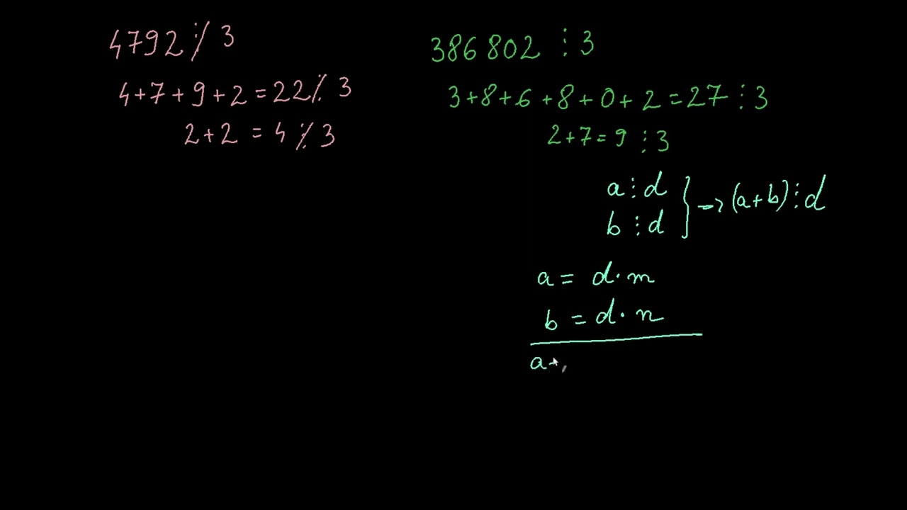 Explicație pentru criteriul de divizibilitate cu 3 | Khan Academy