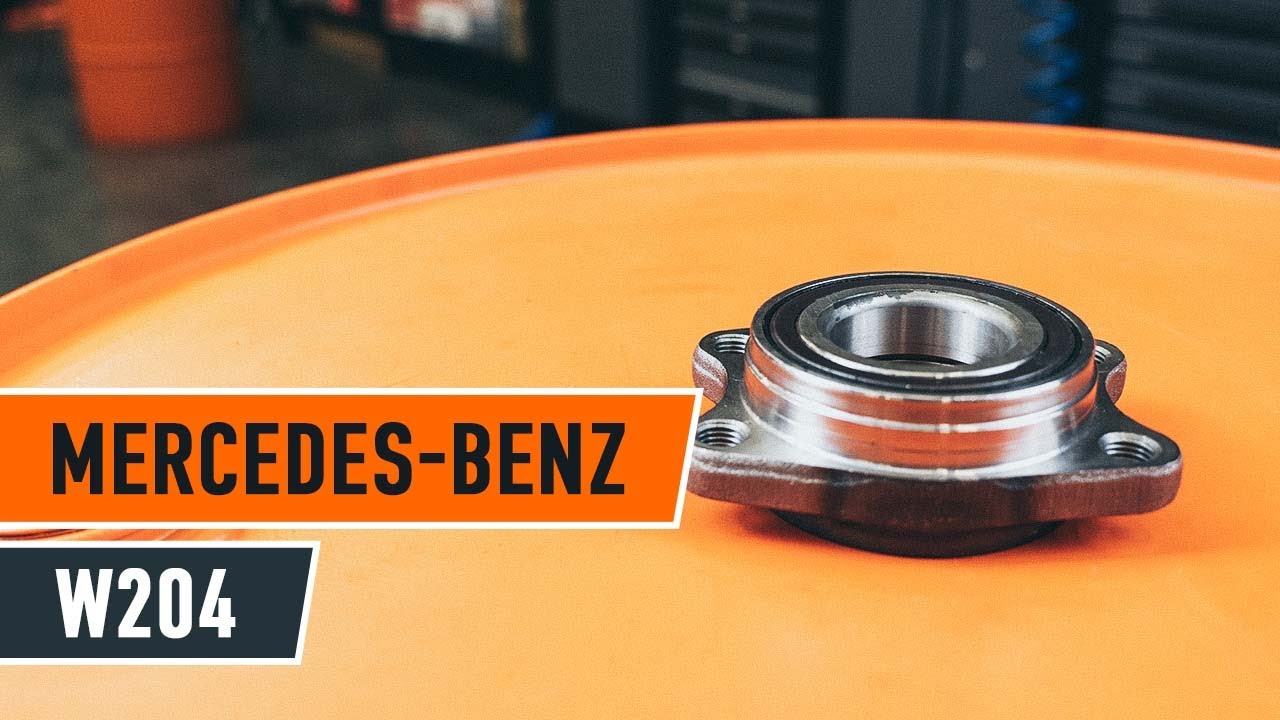 Cómo cambiar cojinete de rueda trasero MERCEDES-BENZ C W204 INSTRUCCIÓN | AUTODOC