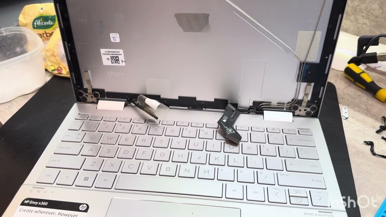 SOLUCIÓN DEFINITIVA - reparación bisagra de pantalla Hp x360 envy retiro y colocación
