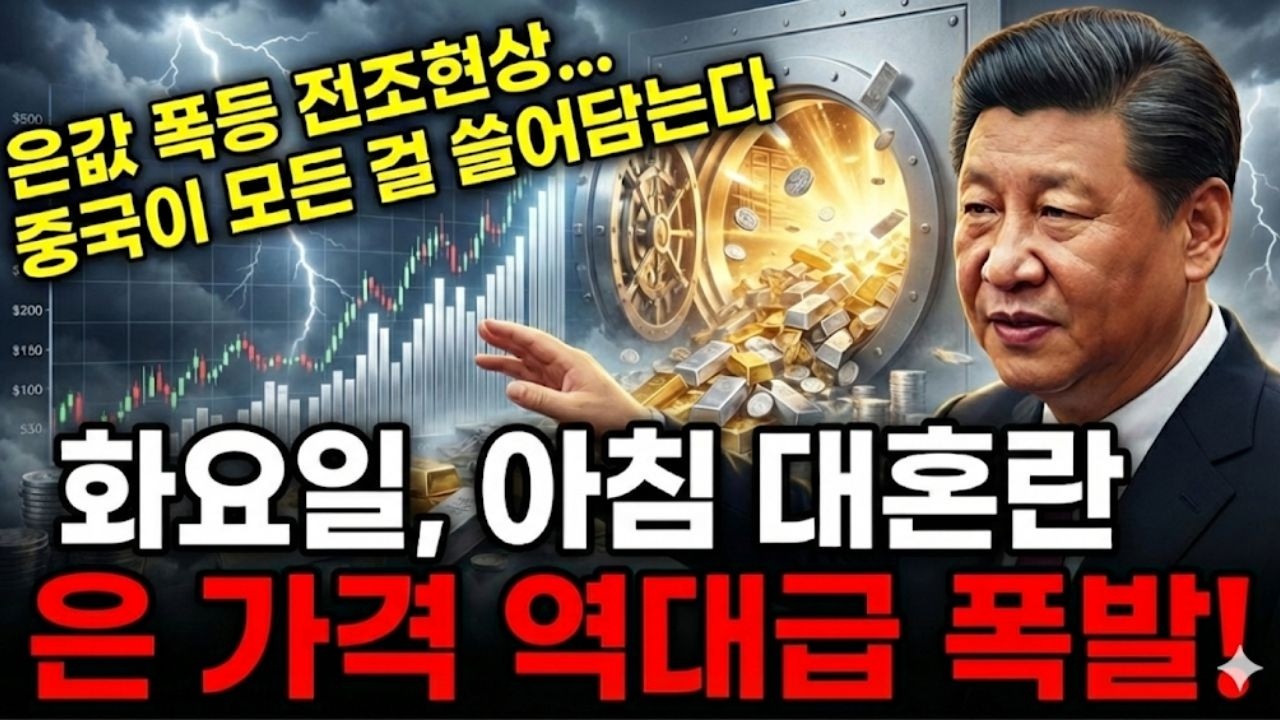 중국이 작정하고 은을 쓸어 담고 있습니다 (월요일 아침 닥쳐올 거대한 부의 이동)