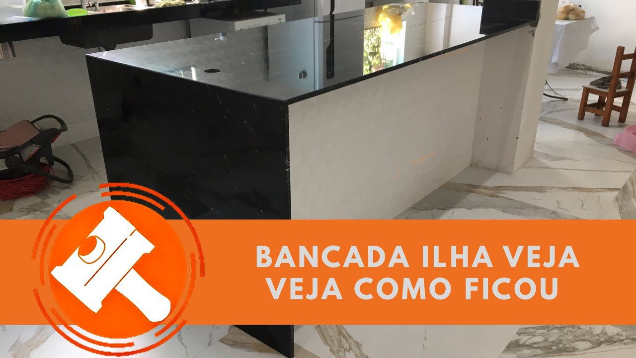 Instalação de bancada ilha península