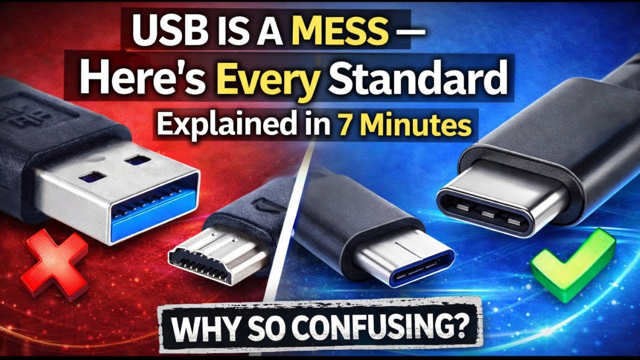 USB Is a Mess: Here’s Every Standard Explained in 7 Minutes