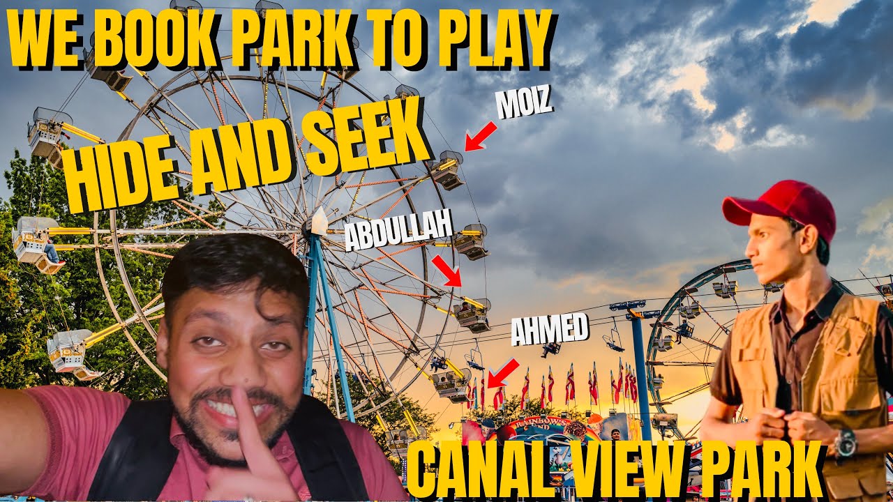 We book park to play hide and seek - Canal view park -😂🤣/ play hide and seek in #headmaralasialkot 1