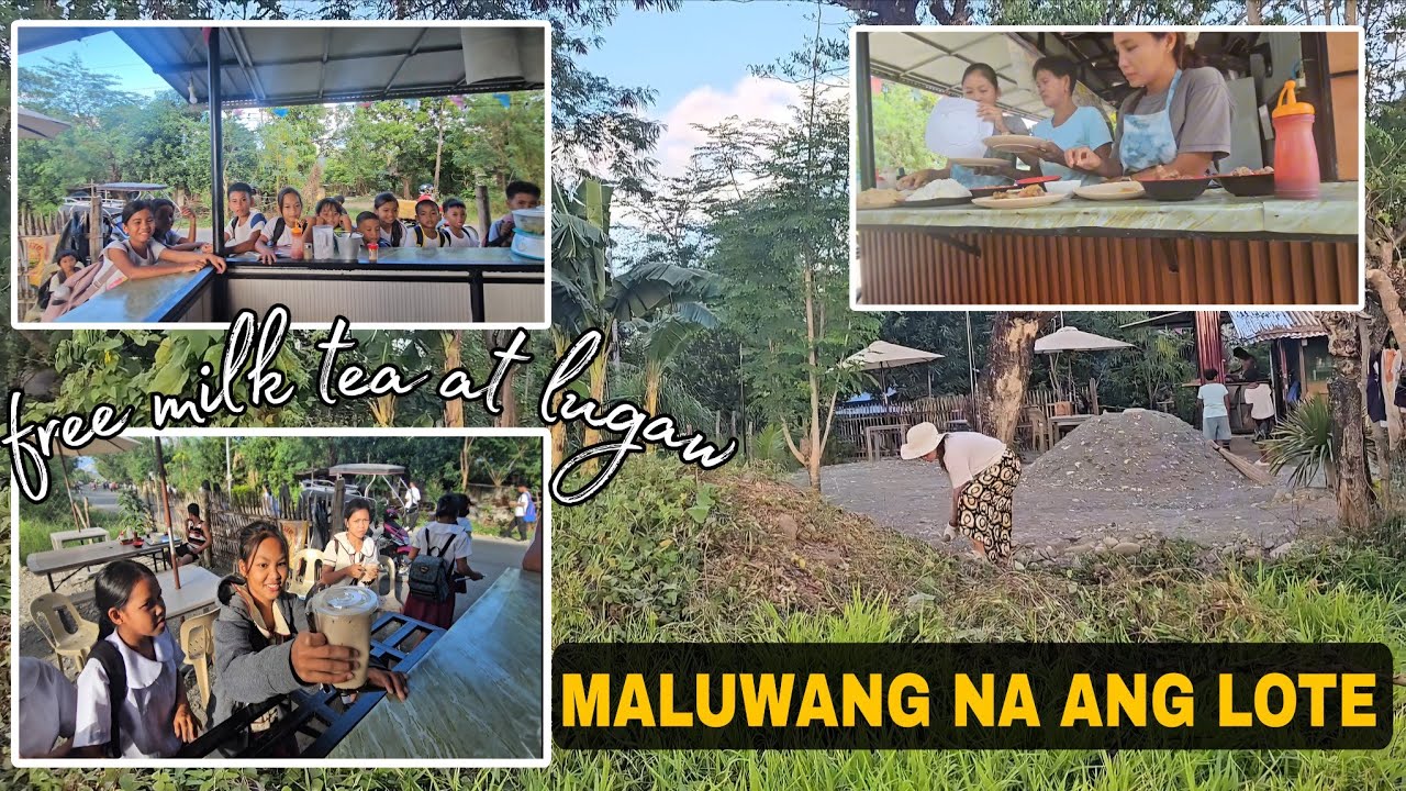 Temporary bakod sa lote ni madonna | Namigay ng libreng milk tea at lugaw | Buhay Probinsya